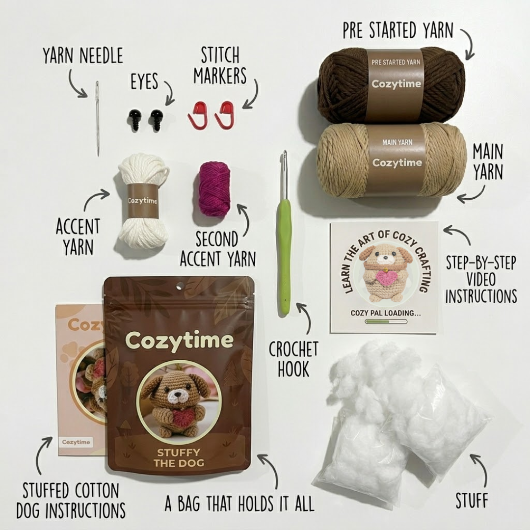 Love Dog Crochet Kit