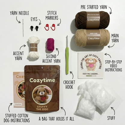 Love Dog Crochet Kit