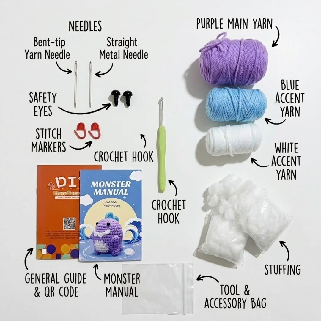 Chompy Dino Crochet Kit