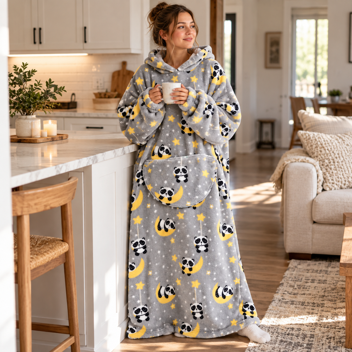 Panda Moonlight Blanket