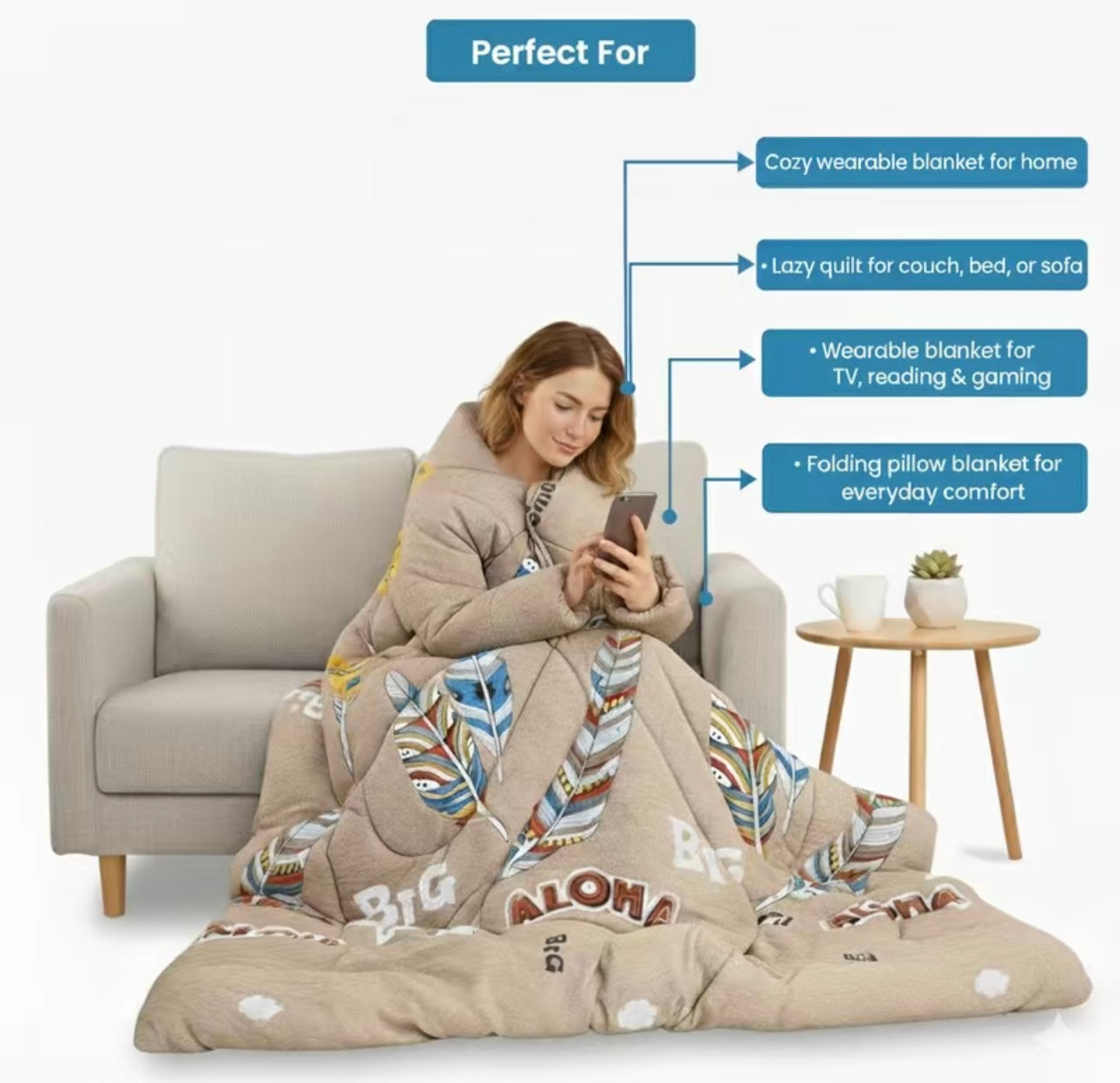 Cozytime™ Pillow Blanket