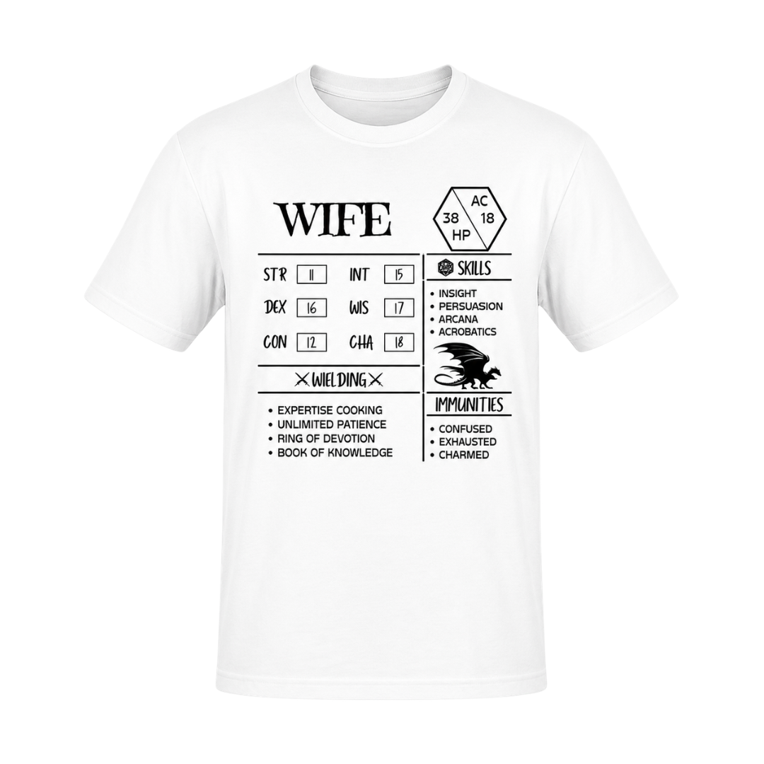 Wife Character Stats Classic Unisex T-Shirt
