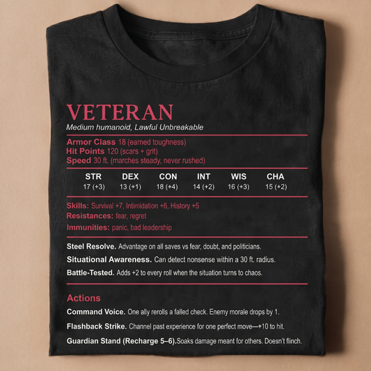 Veteran Stats Classic Unisex T-Shirt