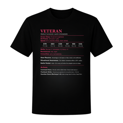 Veteran Stats Classic Unisex T-Shirt