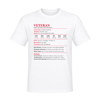 Veteran Stats Classic Unisex T-Shirt