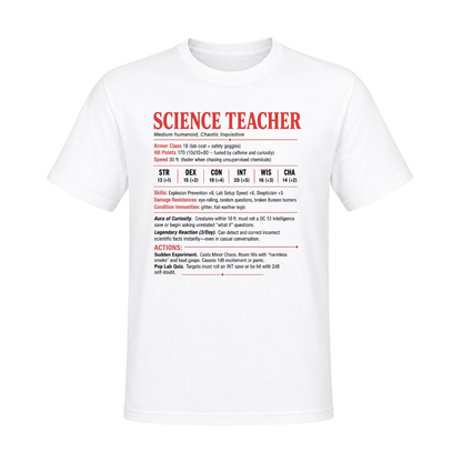 Science Teacher Stats Unisex T-Shirt