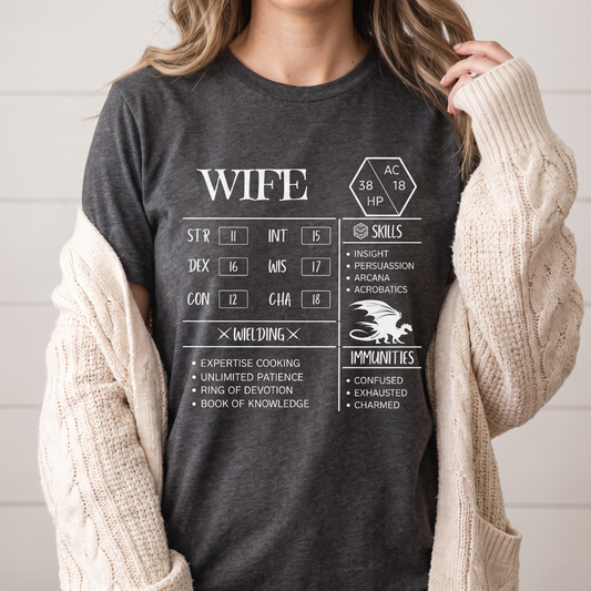 Wife Character Stats Classic Unisex T-Shirt